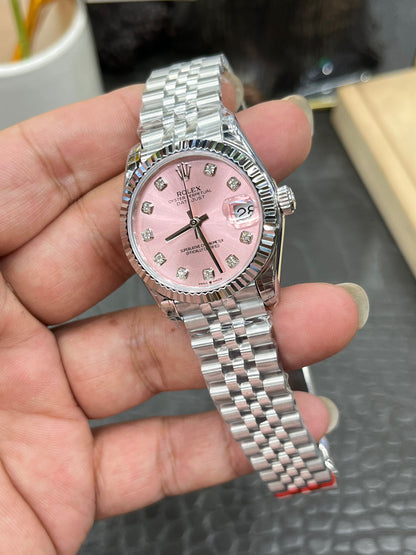 Rolex Datejust 31 Ref. M278274-0032 “31mm Oystersteel and White Gold / Pink Diamond-Set Dial