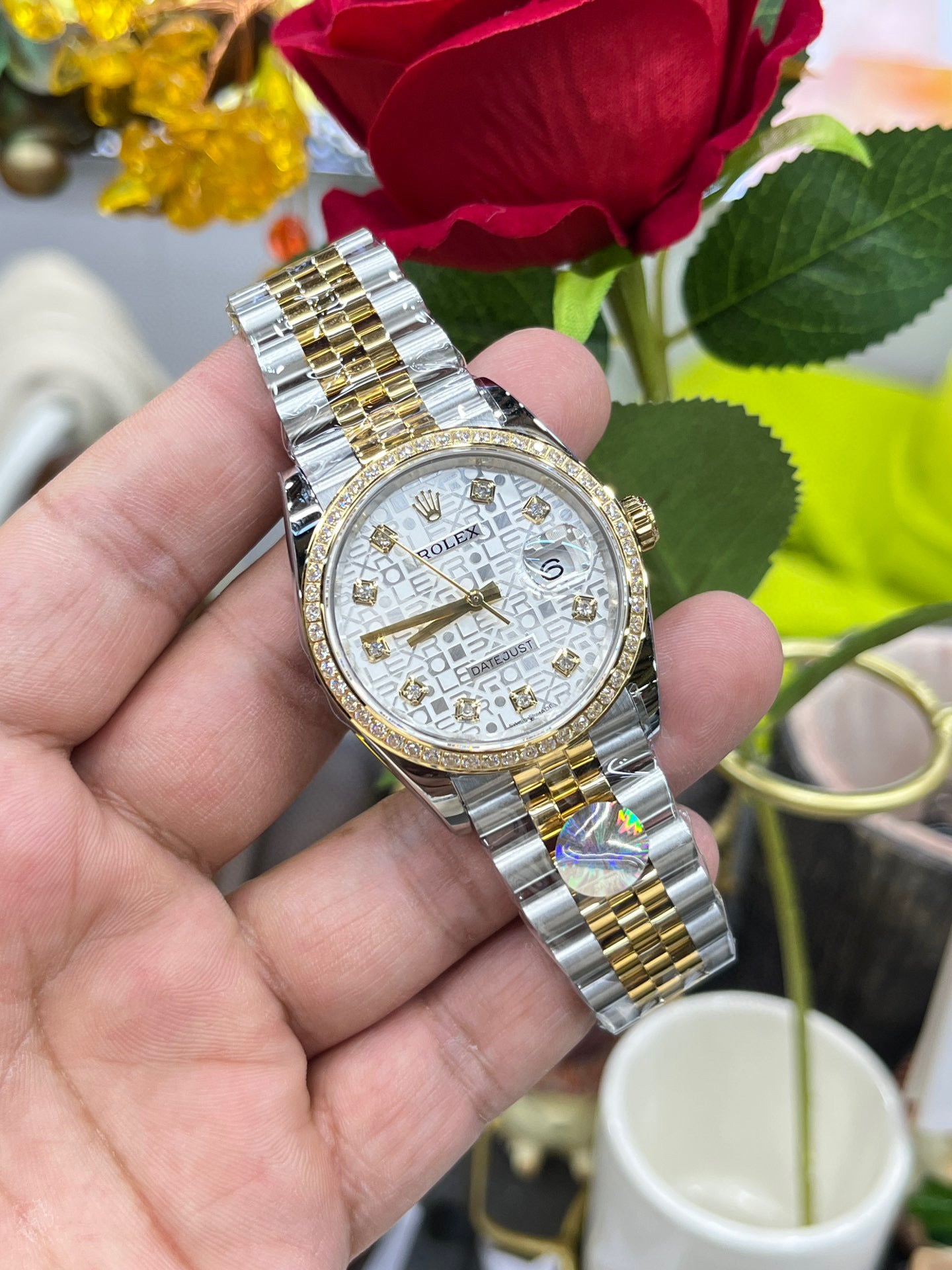Rolex Datejust Two-Tone Diamond Bezel “Computer” Dial