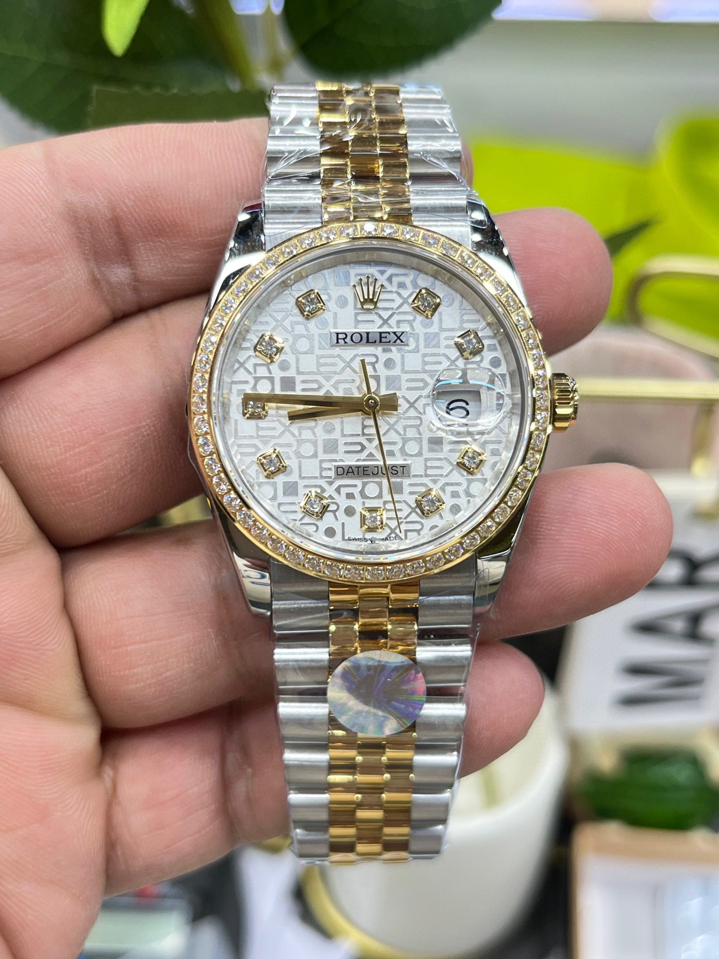 Rolex Datejust Two-Tone Diamond Bezel “Computer” Dial
