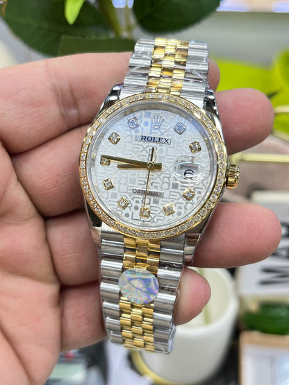 Rolex Datejust Two-Tone Diamond Bezel “Computer” Dial
