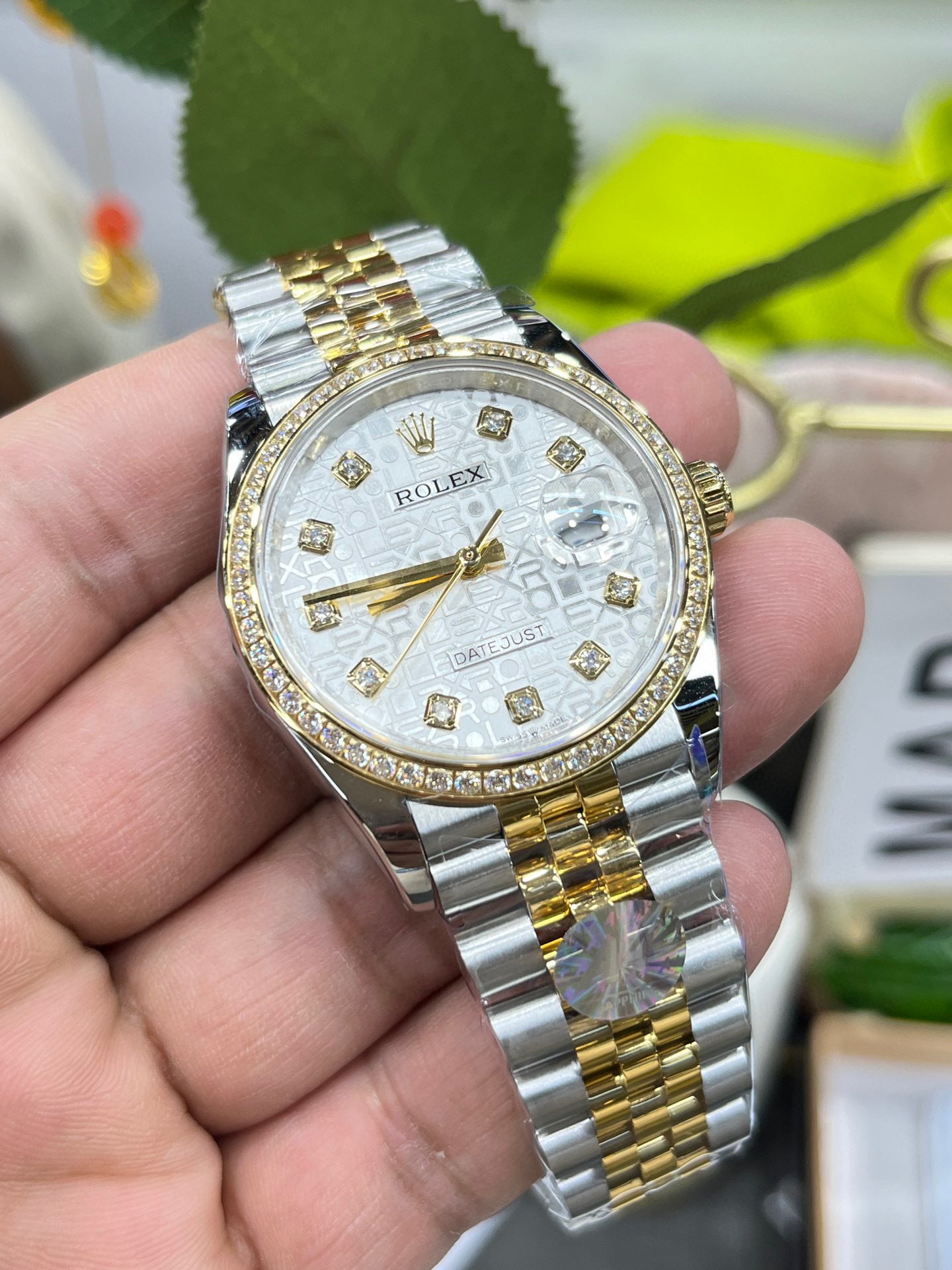 Rolex Datejust Two-Tone Diamond Bezel “Computer” Dial