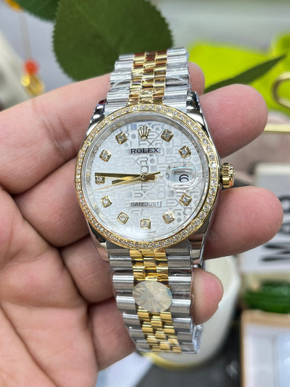 Rolex Datejust Two-Tone Diamond Bezel “Computer” Dial