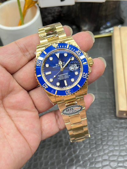 Rolex Submariner Date Yellow Gold “Blue Dial & Blue Bezel” (All-Gold Blue Submariner)