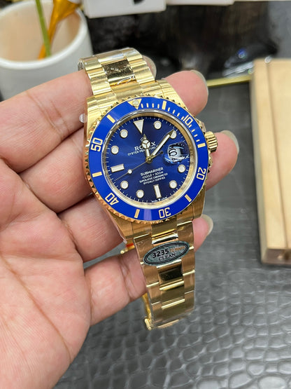 Rolex Submariner Date Yellow Gold “Blue Dial & Blue Bezel” (All-Gold Blue Submariner)