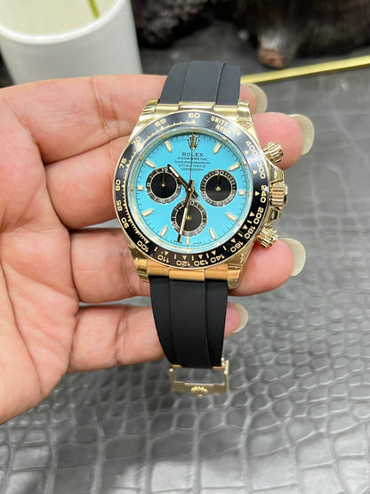 Rolex Cosmograph Daytona Yellow Gold “Tiffany-Blue Dial” M126518LN-0014