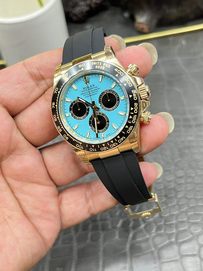 Rolex Cosmograph Daytona Yellow Gold “Tiffany-Blue Dial” M126518LN-0014