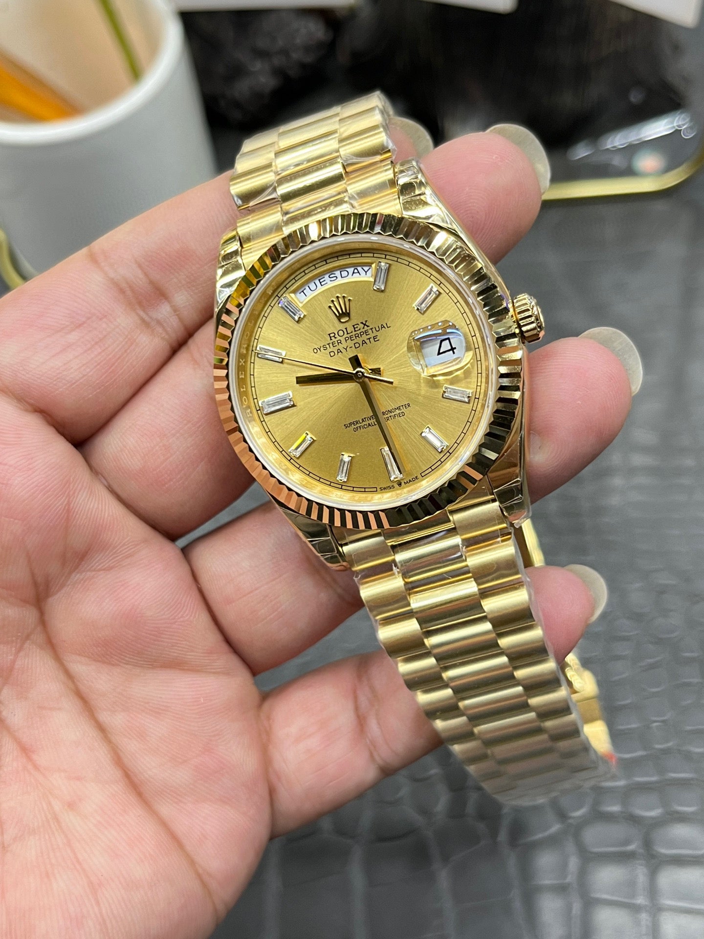 Rolex Day-Date 40 "Yellow Ice Sugar" (M228238-0005)