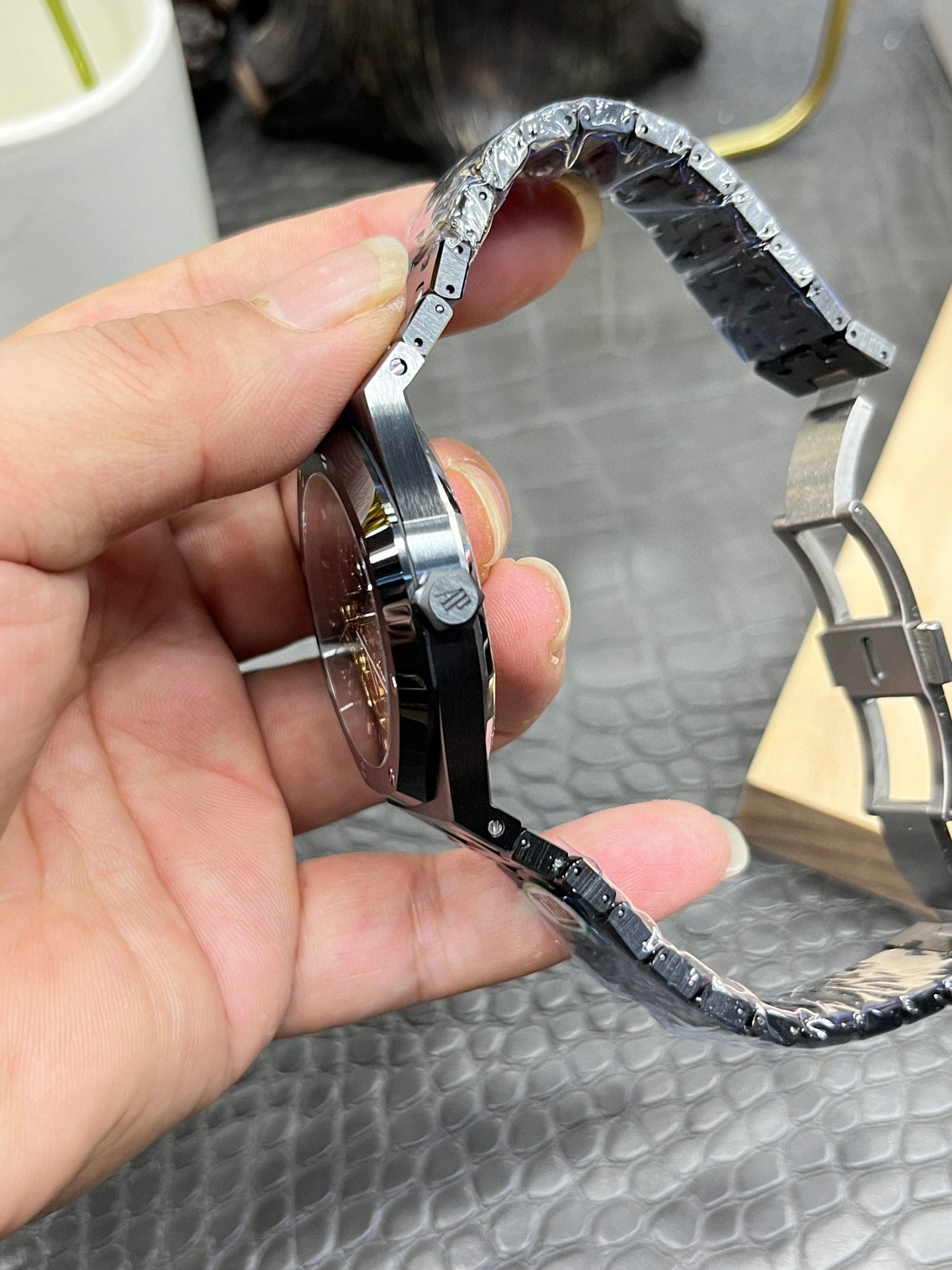 Audemars Piguet Royal Oak Double Balance Wheel Openworked Black Ceramic15407ST