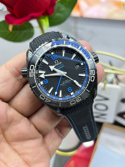 Omega Seamaster Planet Ocean 600M Co-Axial GMT “Deep Black” 215.92.46.22.01.002