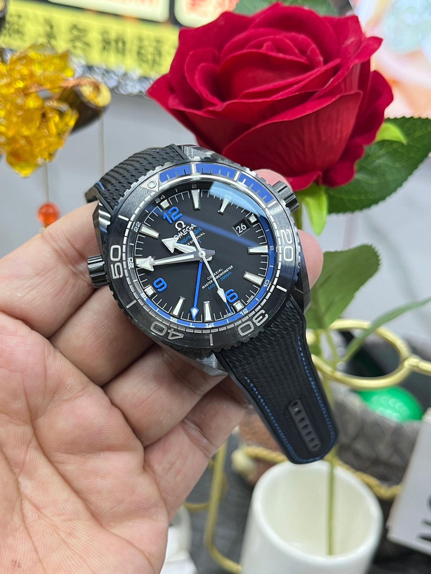 Omega Seamaster Planet Ocean 600M Co-Axial GMT “Deep Black” 215.92.46.22.01.002