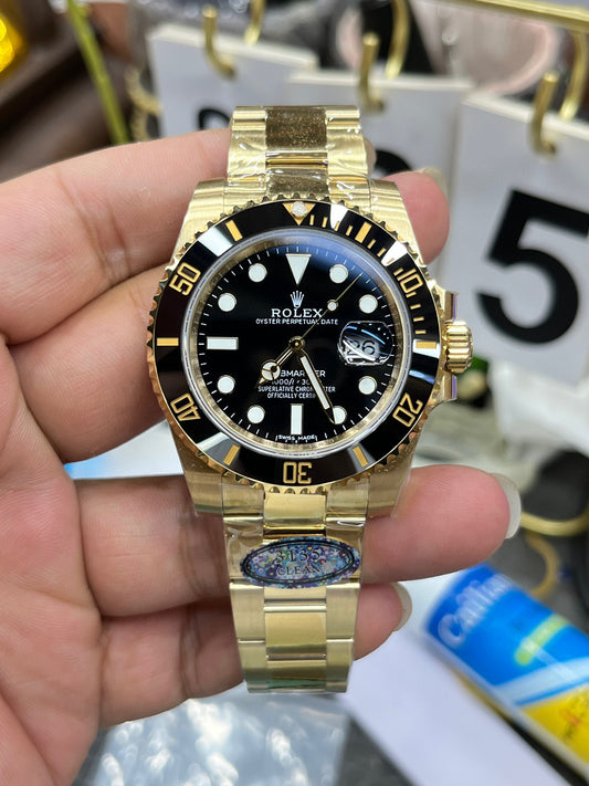 Rolex Submariner “Full Gold Black Bezel” with Caliber 3135