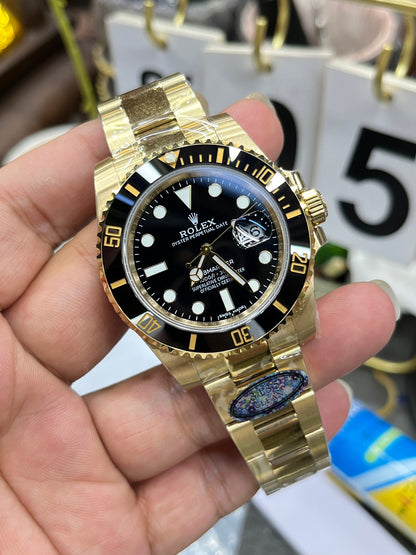 Rolex Submariner “Full Gold Black Bezel” with Caliber 3135
