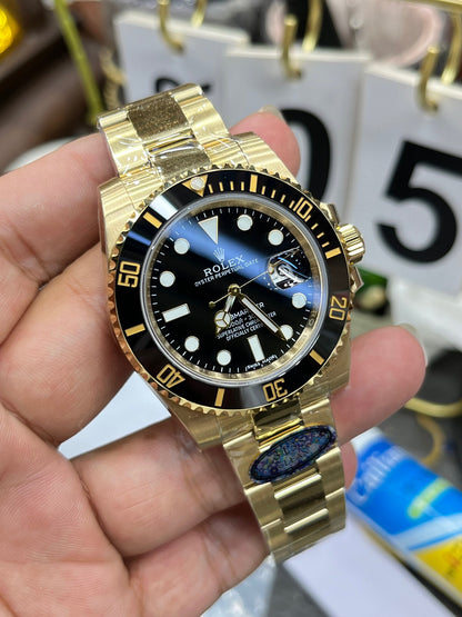 Rolex Submariner “Full Gold Black Bezel” with Caliber 3135