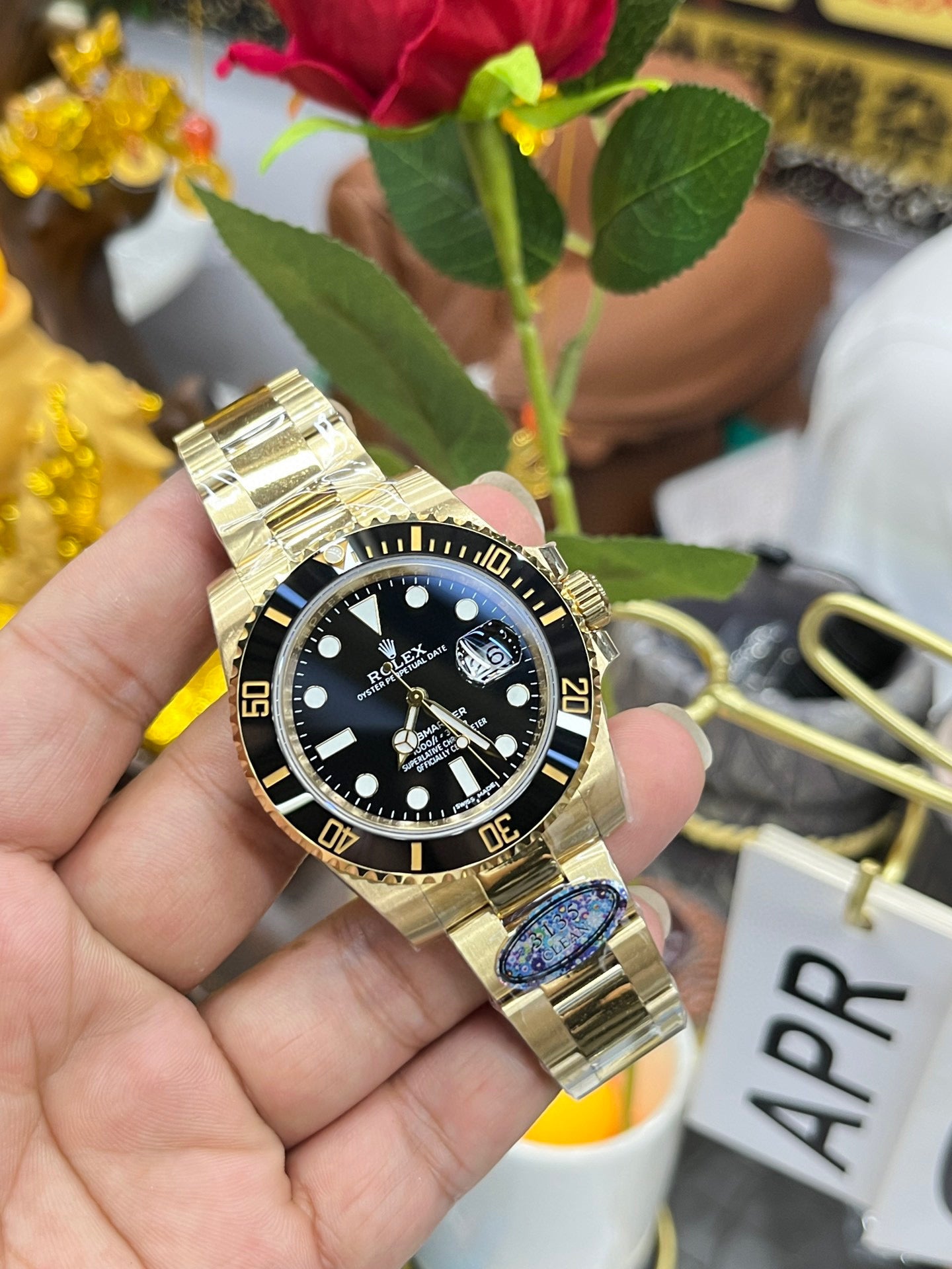 Rolex Submariner “Full Gold Black Bezel” with Caliber 3135