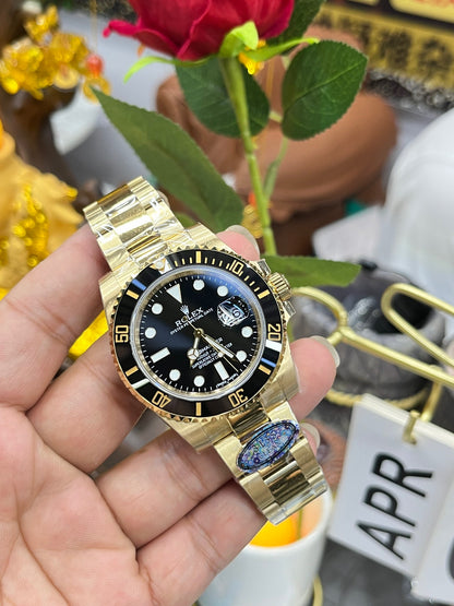 Rolex Submariner “Full Gold Black Bezel” with Caliber 3135