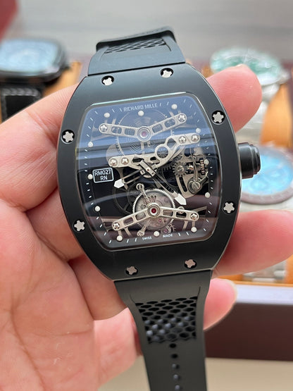 The Richard Mille RM 027 is a series of ultra-lightweight tourbillon watches