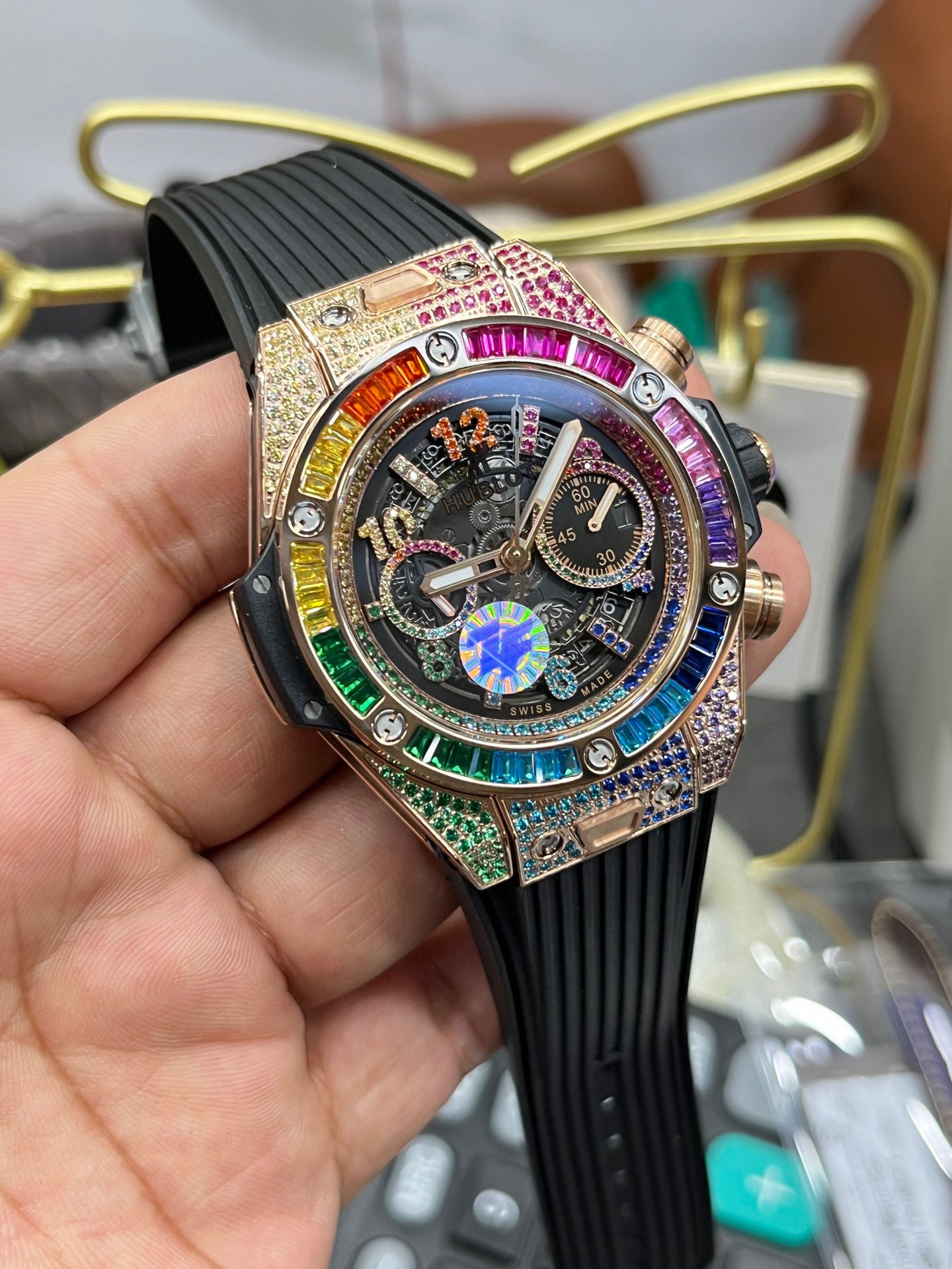 Hublot Big Bang Unico King Gold Rainbow 42mm (441.OX.9910.LR.0999)
