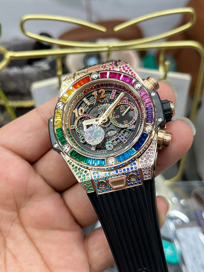 Hublot Big Bang Unico King Gold Rainbow 42mm (441.OX.9910.LR.0999)