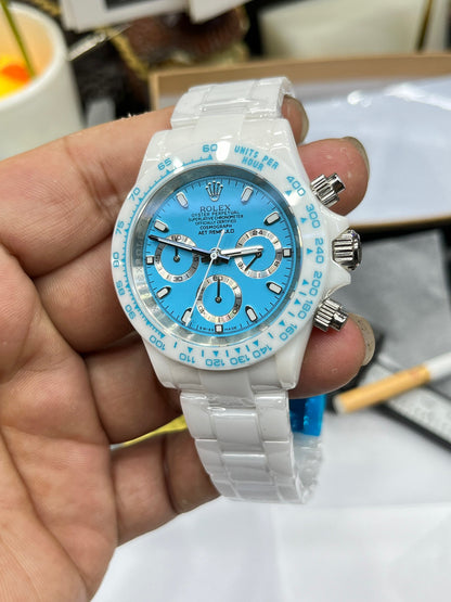 Rolex Daytona Custom White Ceramic with Tiffany Blue Dial