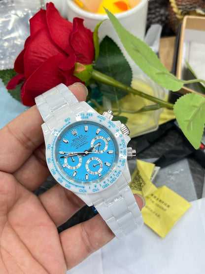 Rolex Daytona Custom White Ceramic with Tiffany Blue Dial