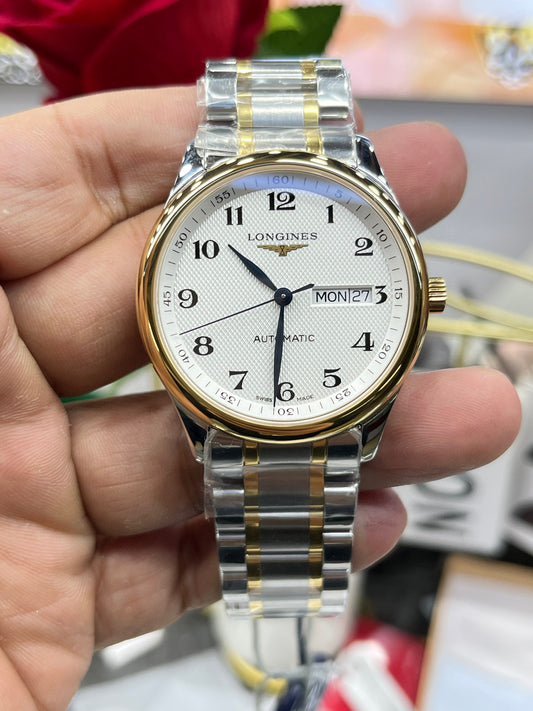 Longines Master Collection L2.755.5.78.7 (двухцветный «Master» с двойным календарём)