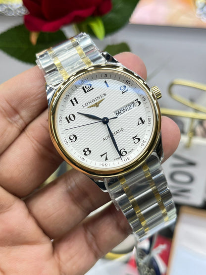 Longines Master Collection L2.755.5.78.7 (двухцветный «Master» с двойным календарём)