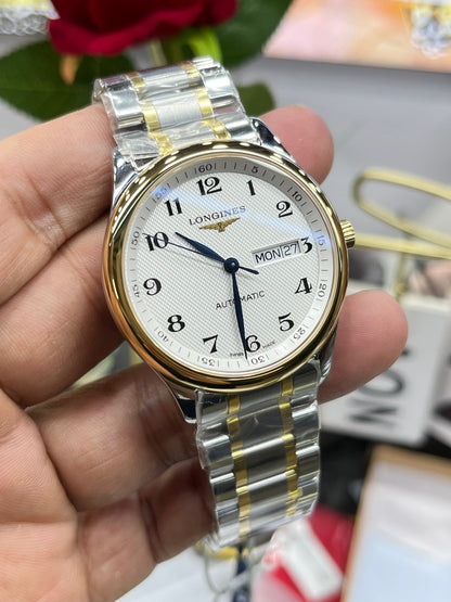 Longines Master Collection L2.755.5.78.7 (двухцветный «Master» с двойным календарём)