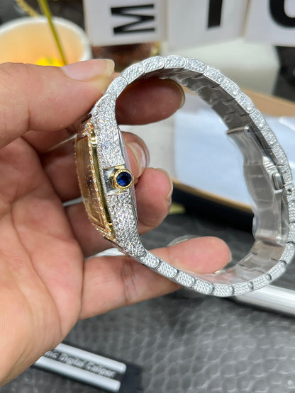 Cartier Santos Full Diamond Custom