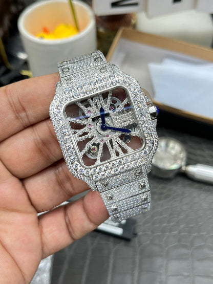 Cartier Santos Full Diamond Custom