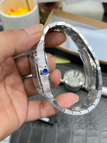 Cartier Santos Full Diamond Custom