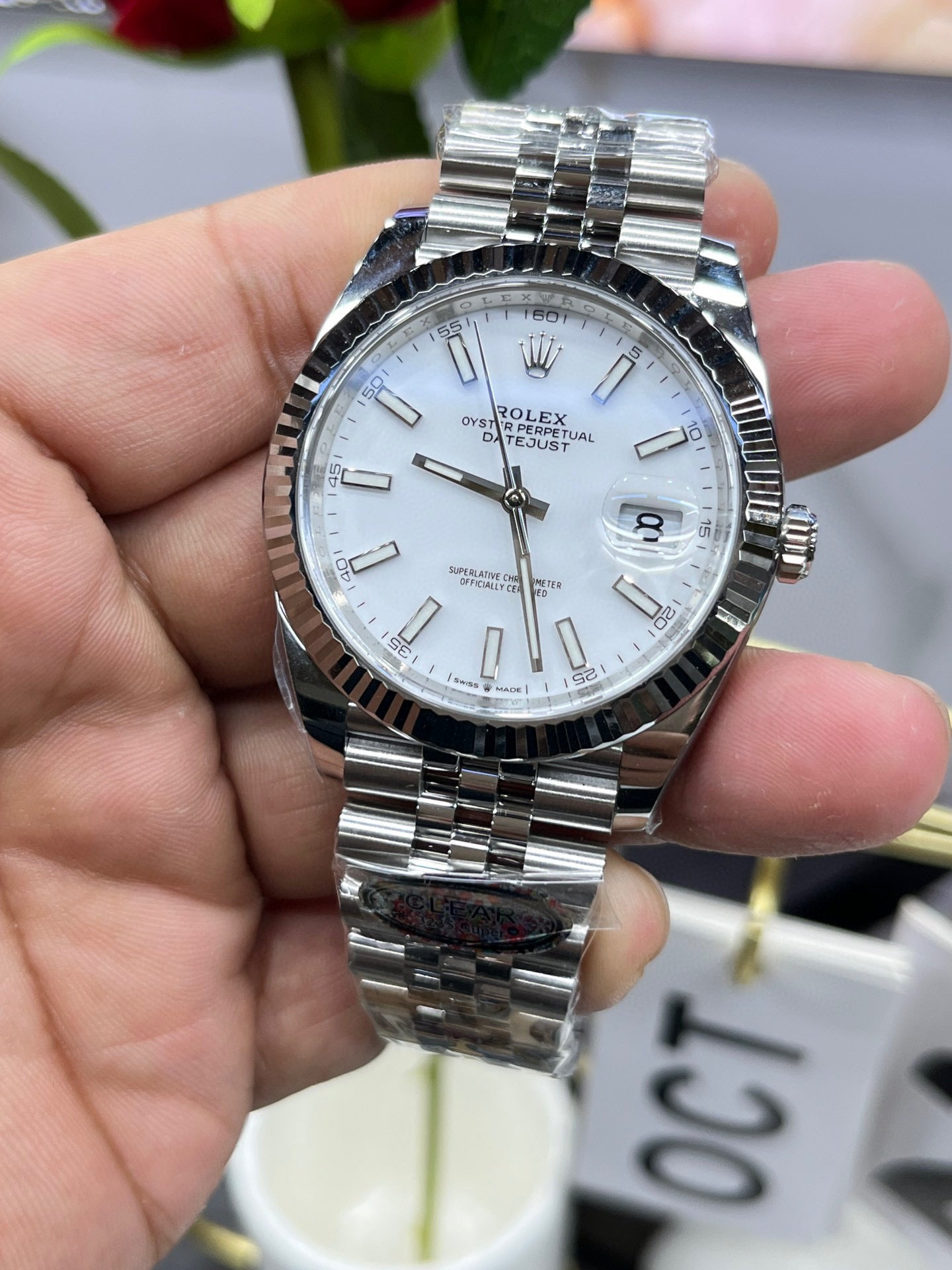 Rolex Datejust 41 (Белый циферблат) M126334-0010