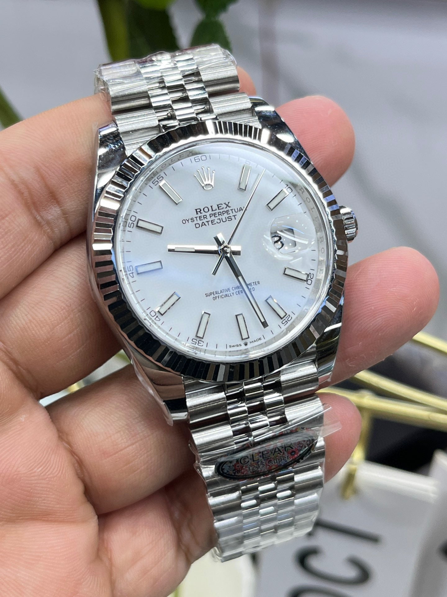 Rolex Datejust 41 (Белый циферблат) M126334-0010