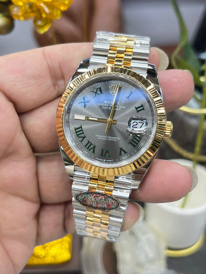 Rolex Datejust 41 (Rolesor золото/сталь, “Green Roman”) M126333-0020