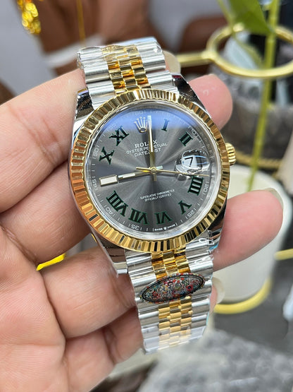 Rolex Datejust 41 (Rolesor золото/сталь, “Green Roman”) M126333-0020