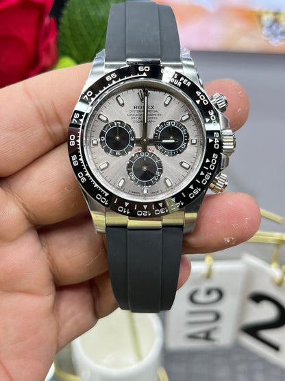 Rolex Daytona с серым резиновым ремешком）116519LN-0024