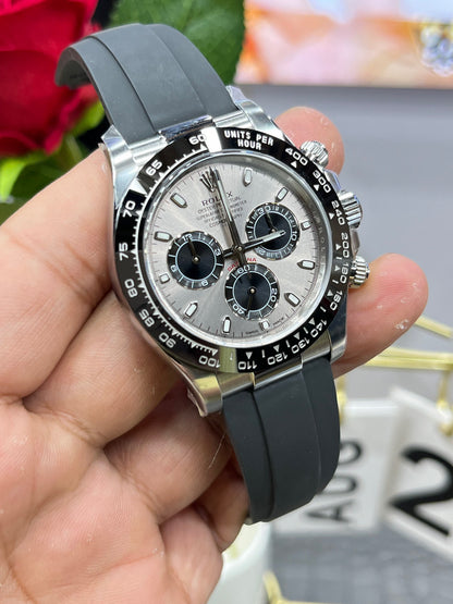 Rolex Daytona с серым резиновым ремешком）116519LN-0024