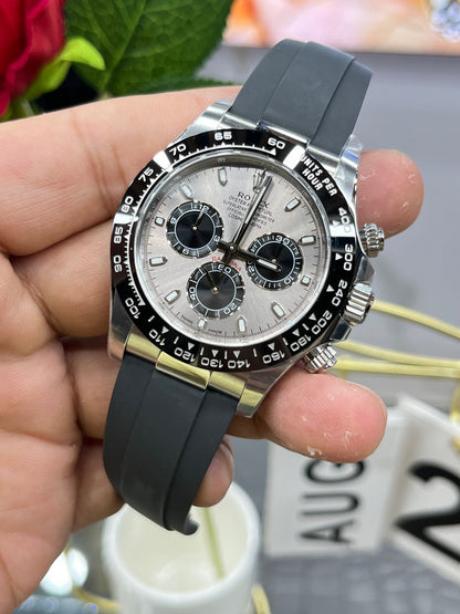 Rolex Daytona с серым резиновым ремешком）116519LN-0024