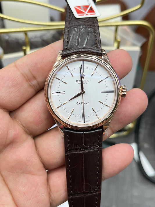 Rolex Cellini Time 50509 (белый циферблат)