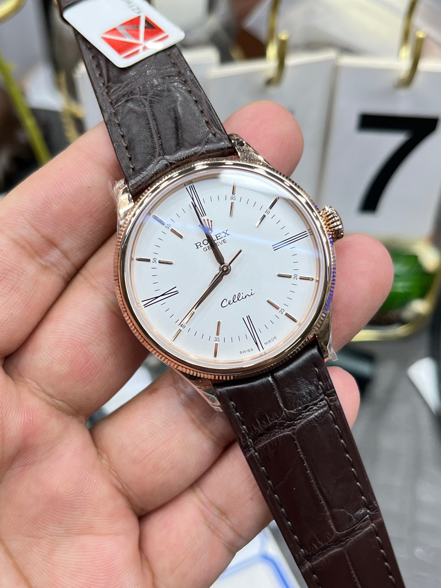 Rolex Cellini Time 50509 (белый циферблат)