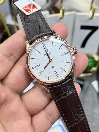 Rolex Cellini Time 50509 (белый циферблат)