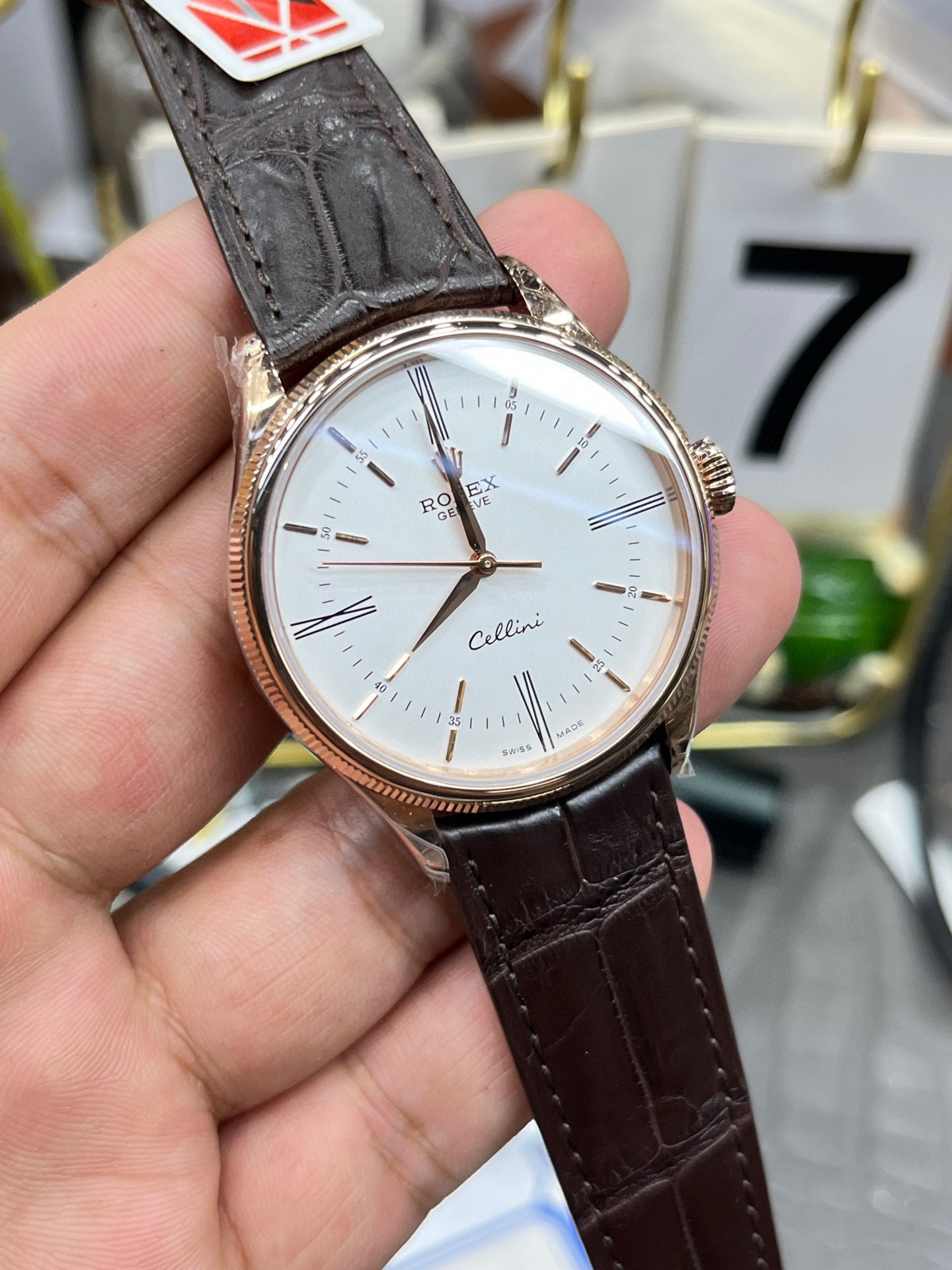 Rolex Cellini Time 50509 (белый циферблат)