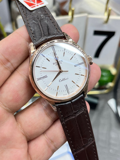 Rolex Cellini Time 50509 (белый циферблат)