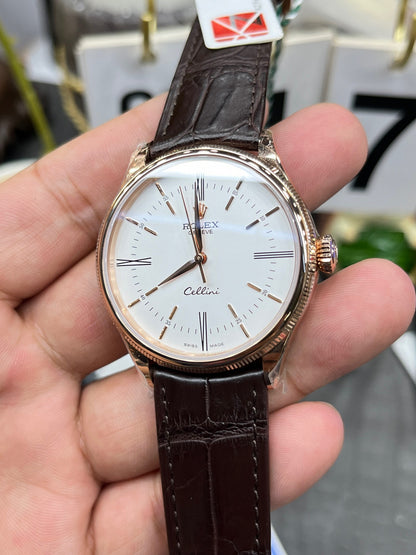 Rolex Cellini Time 50509 (белый циферблат)