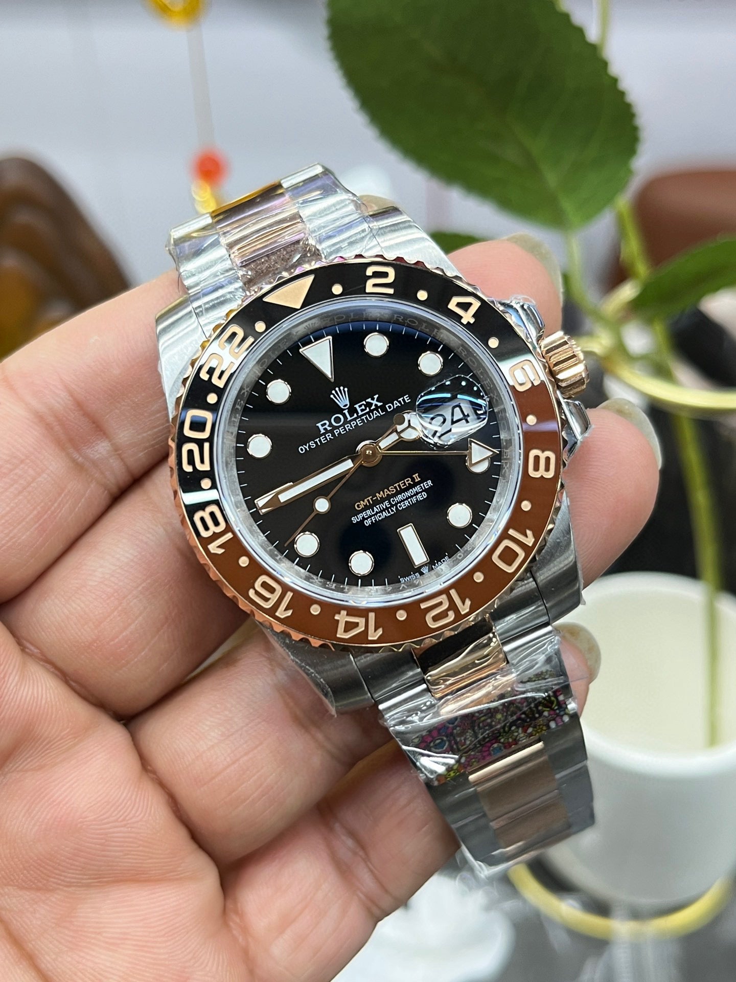 Rolex Sky-Dweller Rolesor “Sundust Dial” (Gold & Steel Bezel)