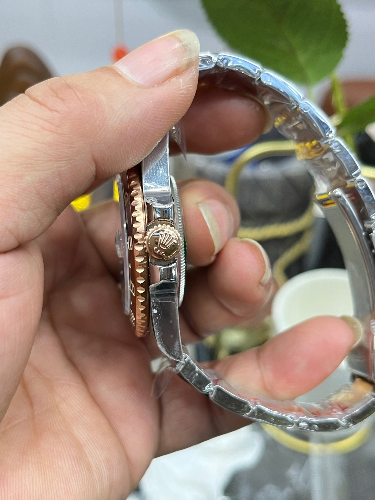 Rolex Sky-Dweller Rolesor “Sundust Dial” (Gold & Steel Bezel)