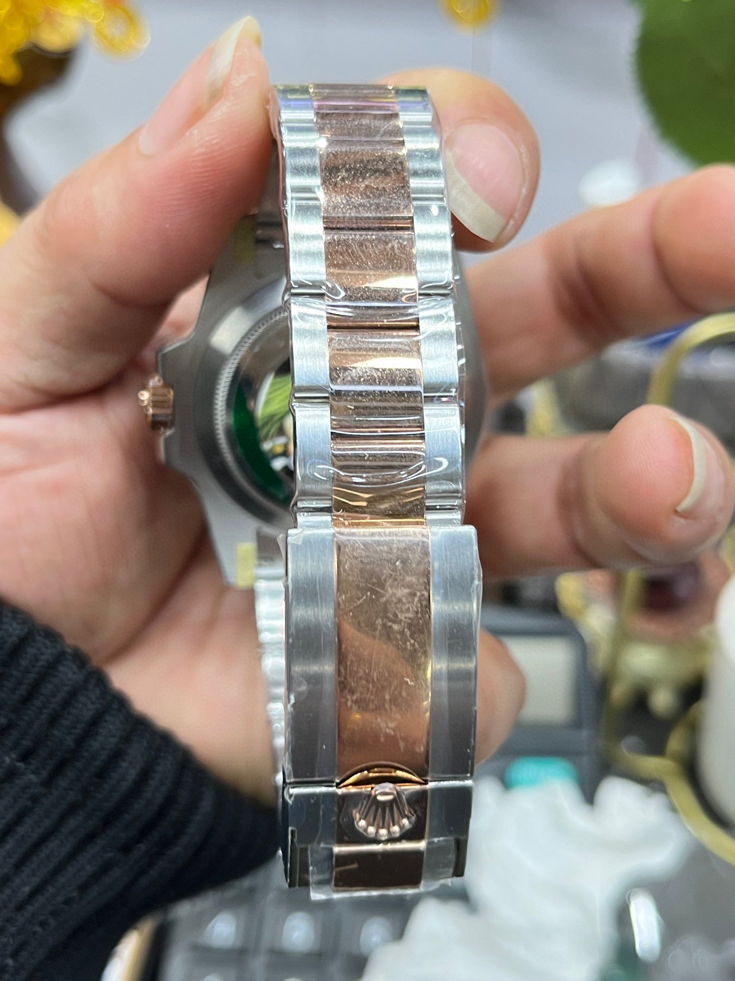 Rolex Sky-Dweller Rolesor “Sundust Dial” (Gold & Steel Bezel)