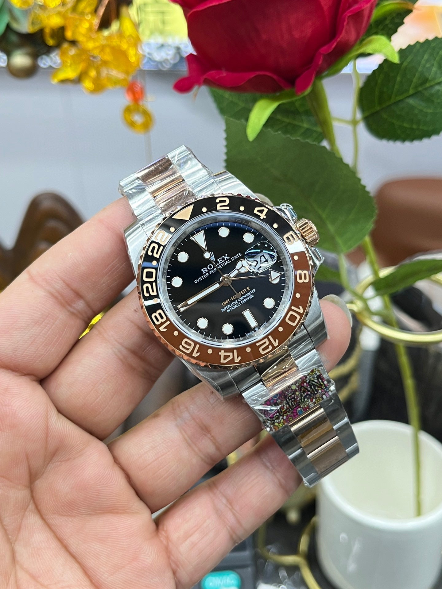 Rolex Sky-Dweller Rolesor “Sundust Dial” (Gold & Steel Bezel)