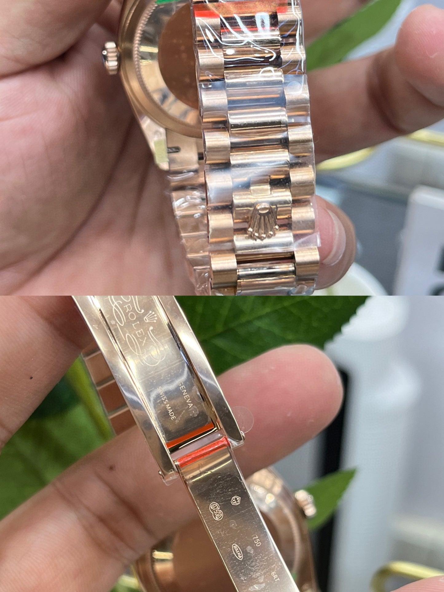 Rolex Day-Date 36 Diamond Bezel Aventurine Dial (Rolex Day-Date «Президентские часы» с бриллиантовым безелем и авантюриновым циферблатом)