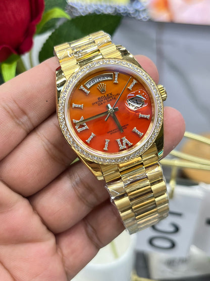 Rolex Day-Date 36 128398TBR-0018 Carnelian Dial (Rolex Day-Date 36 с циферблатом из сердолика)