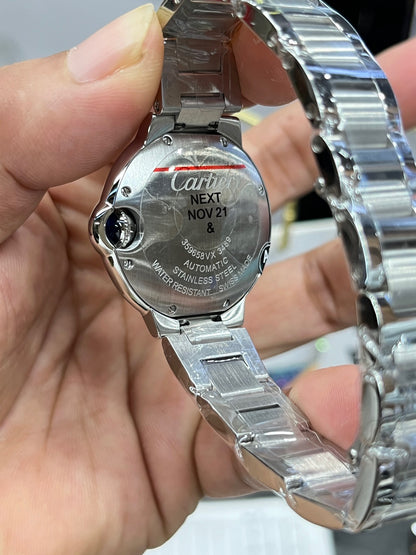 Cartier Ballon Bleu de Cartier W6920097 (Cartier Ballon Bleu 33 мм, розовый циферблат)